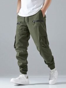 Cotton Cargo Pants for Men Regular Fit